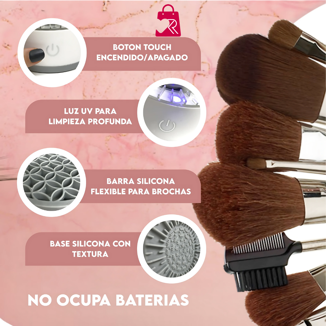 LIMPIADOR DE BROCHAS DE MAQUILLAJE